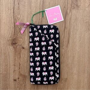 NWT Vera Bradley Travel Organizer Passport Wallet Pink Elephant